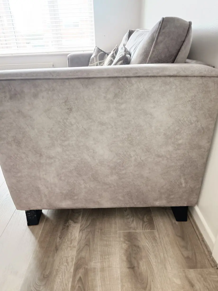 Laurence Llywellyn Bowen grey sofa