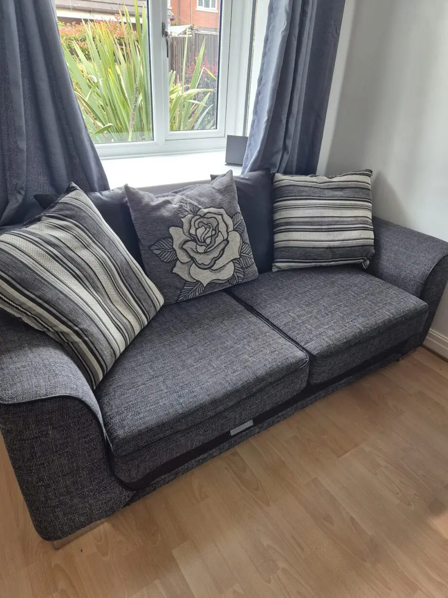 SCS Dark grey/Charcoal 3 seater sofa