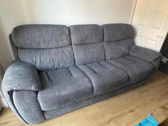 DFS grey 3 seater sofa