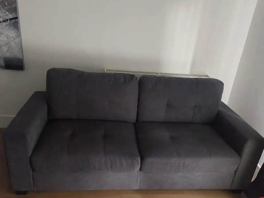 Dark Grey Large 2 Seater Couch & Single Chair