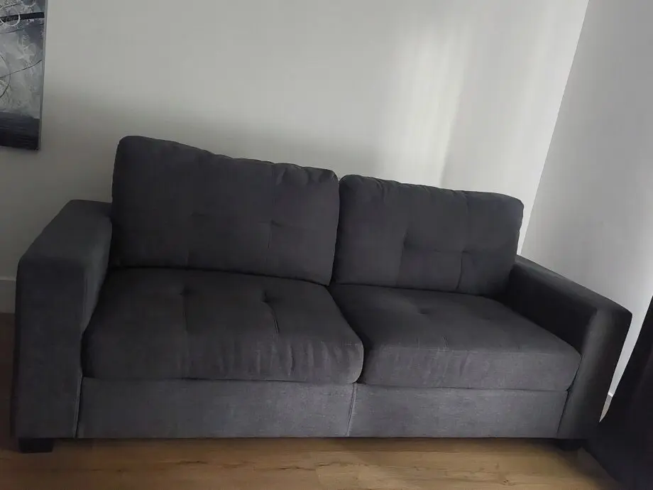 Dark Grey Large 2 Seater Couch & Single Chair