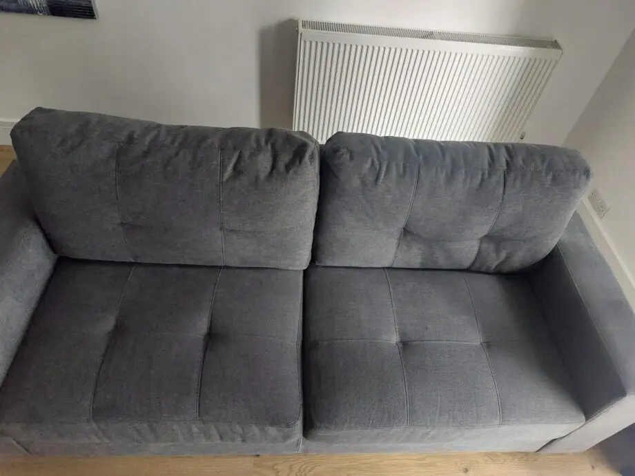Dark Grey Large 2 Seater Couch & Single Chair