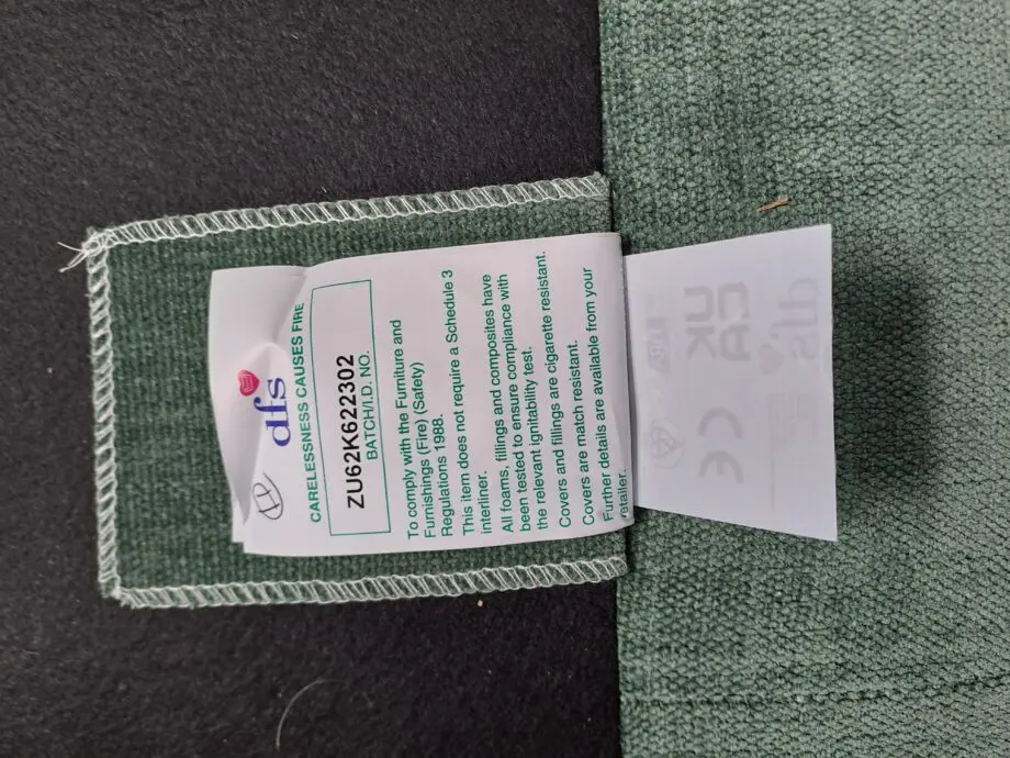 DFS - French Connection - Carlisle in Moss colour - 3 seater sofa