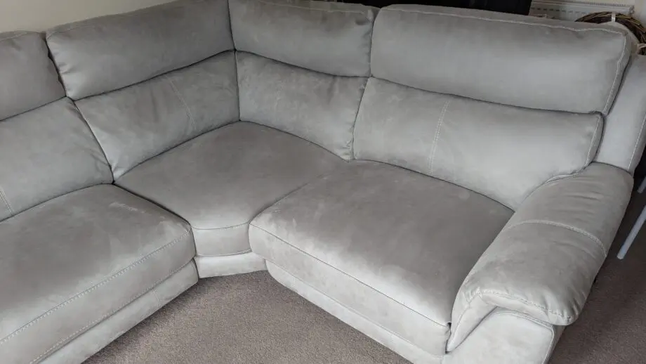 Furniture Village Contempo Blueish Grey Right Hand Corner Sofa