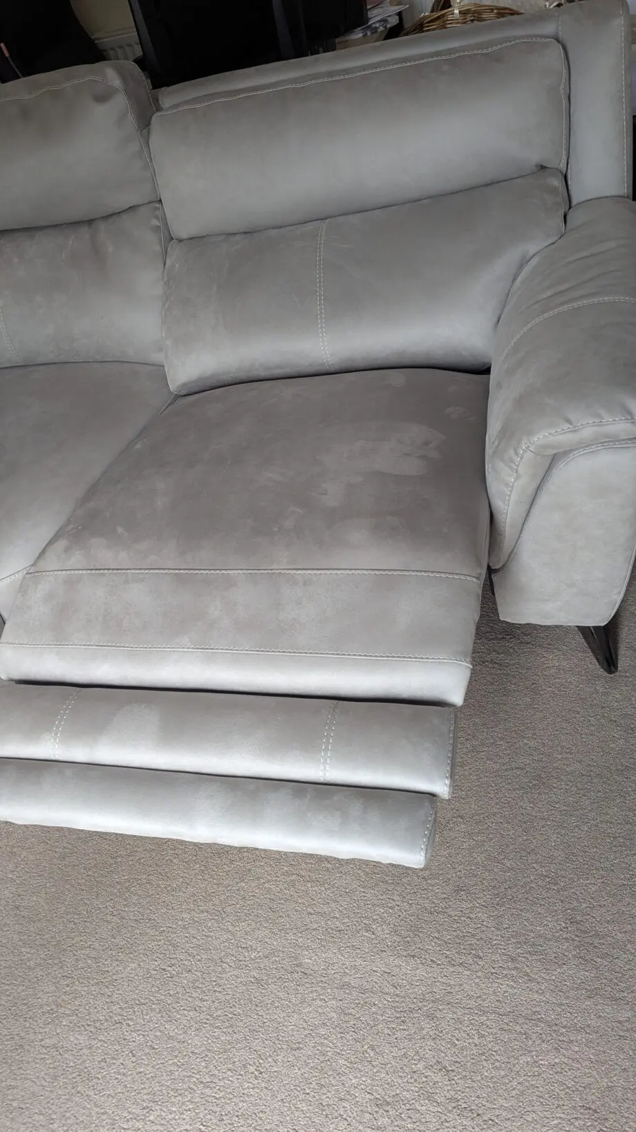 Furniture Village Contempo Blueish Grey Right Hand Corner Sofa