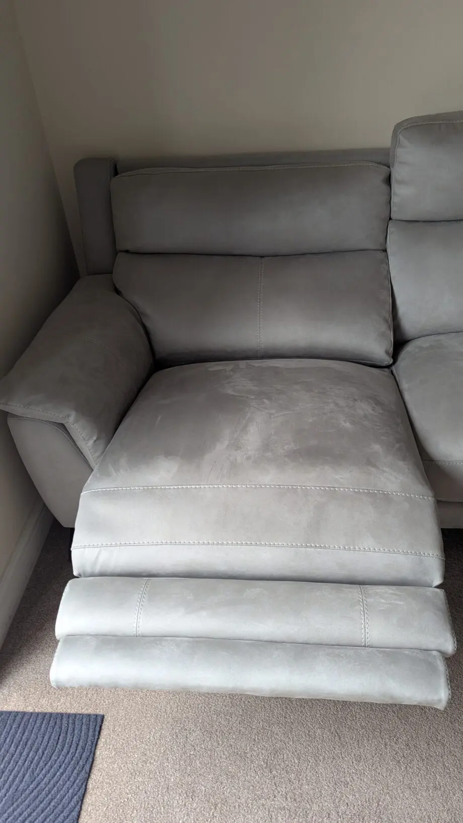 Furniture Village Contempo Blueish Grey Right Hand Corner Sofa