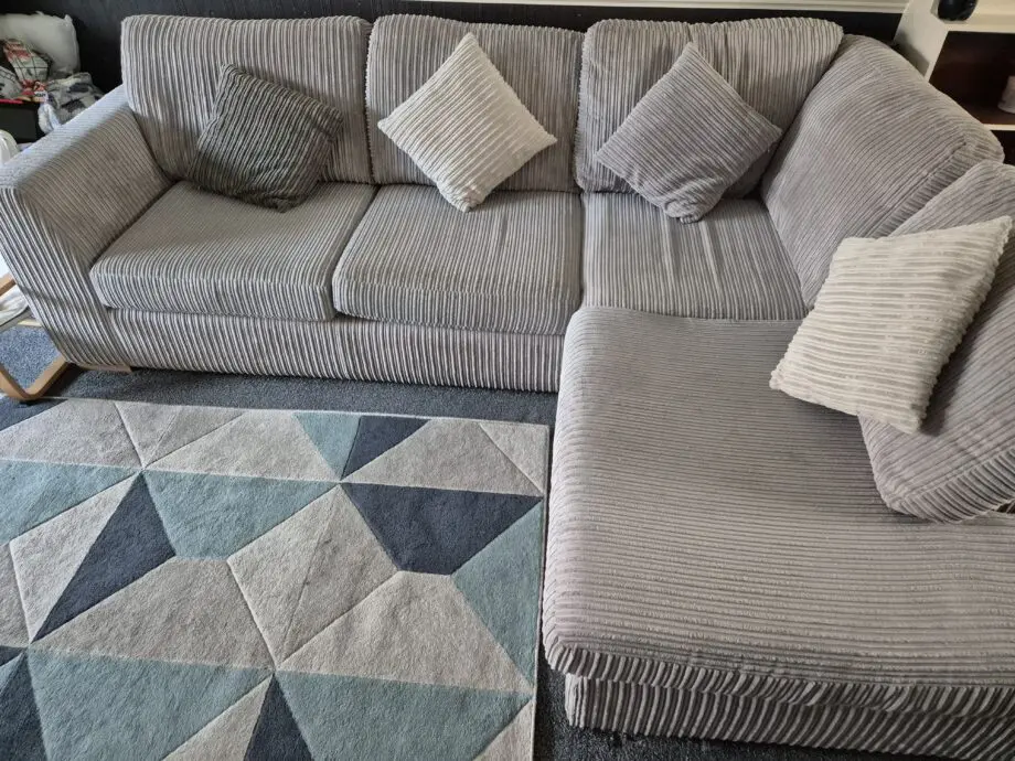 Dfs Corner sofa and footstool