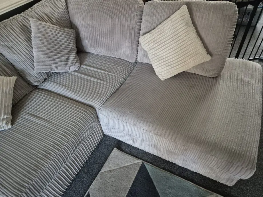 Dfs Corner sofa and footstool