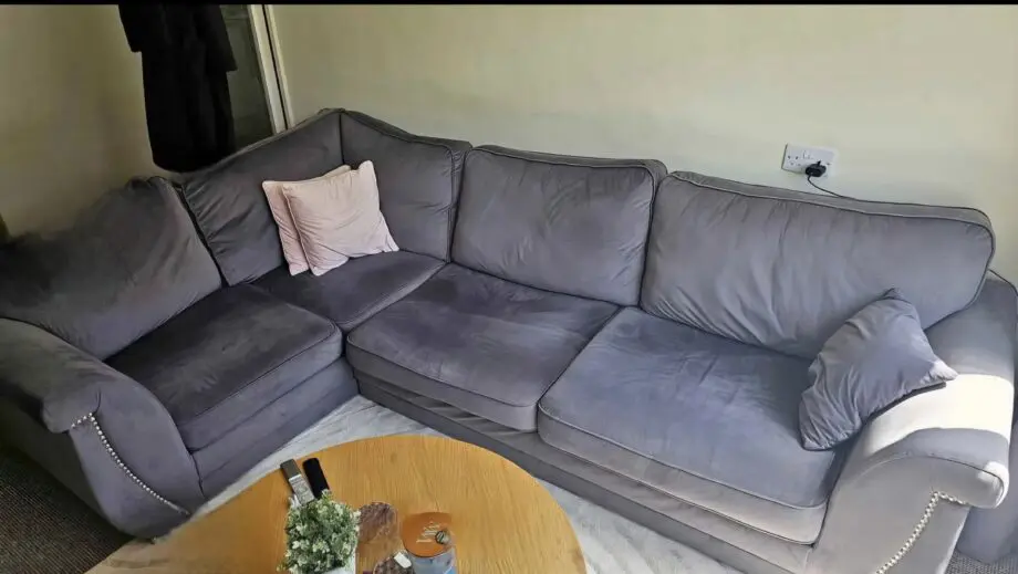 Grey corner sofa
