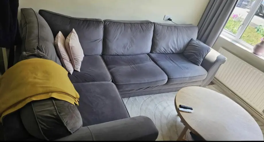 Grey corner sofa