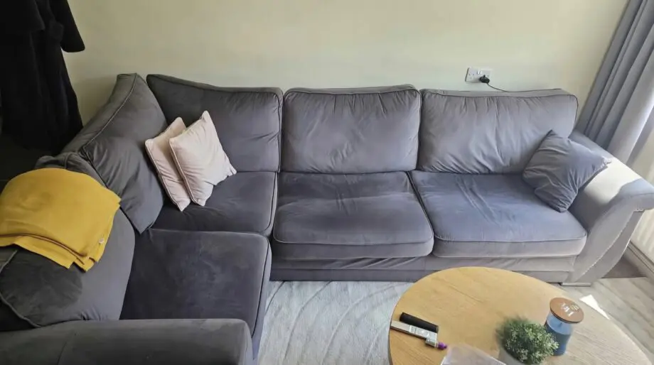 Grey corner sofa