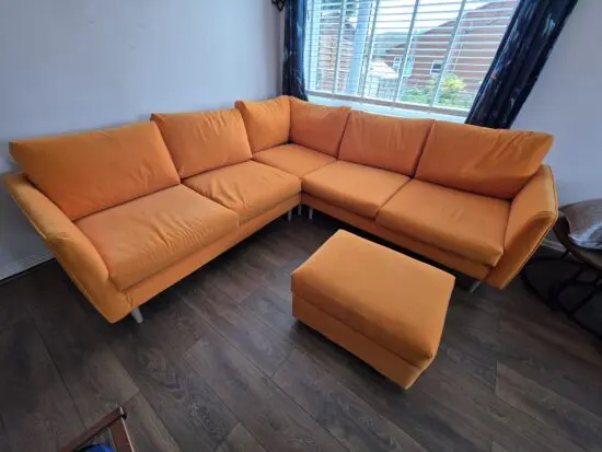 Sofology large corner sofa + footstool