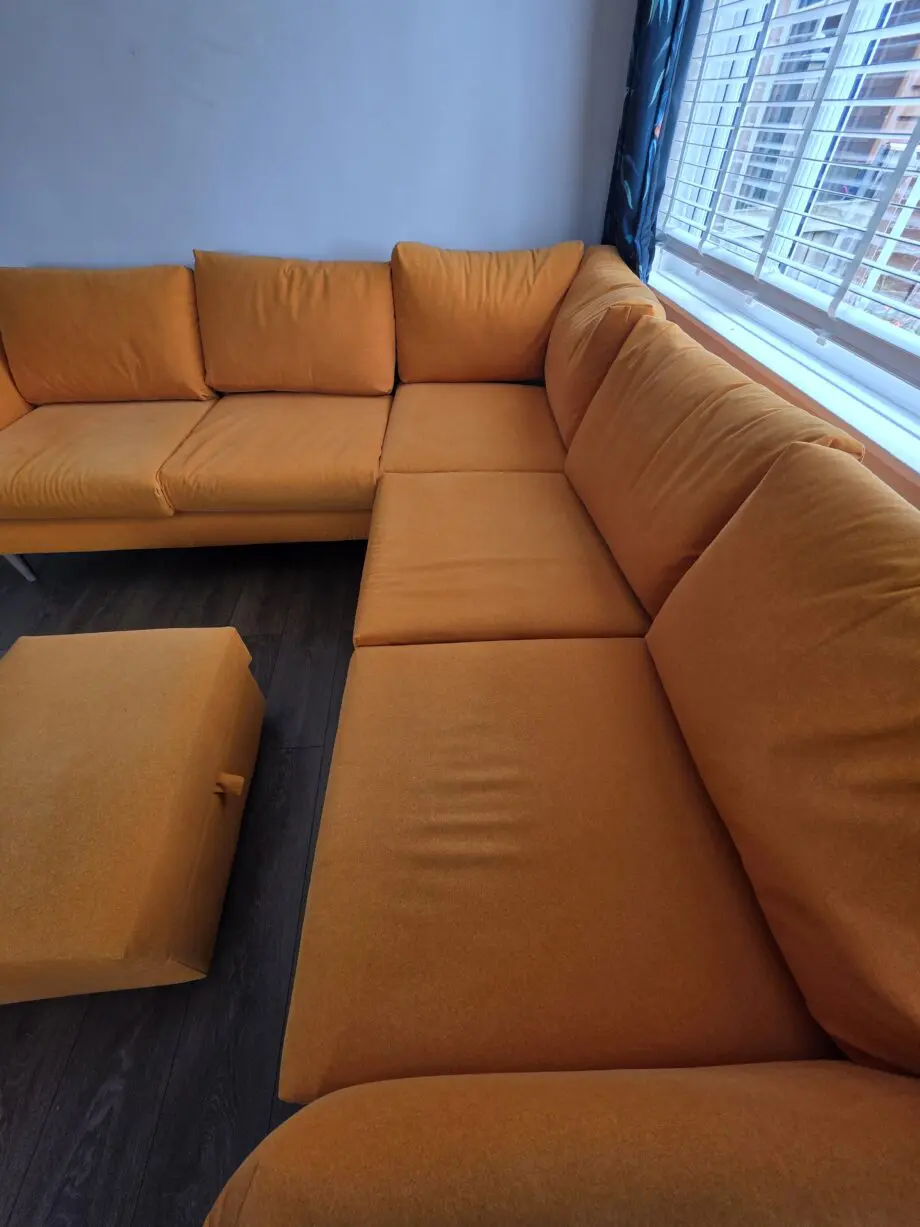 Sofology large corner sofa + footstool