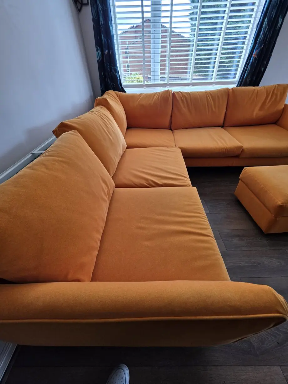 Sofology large corner sofa + footstool