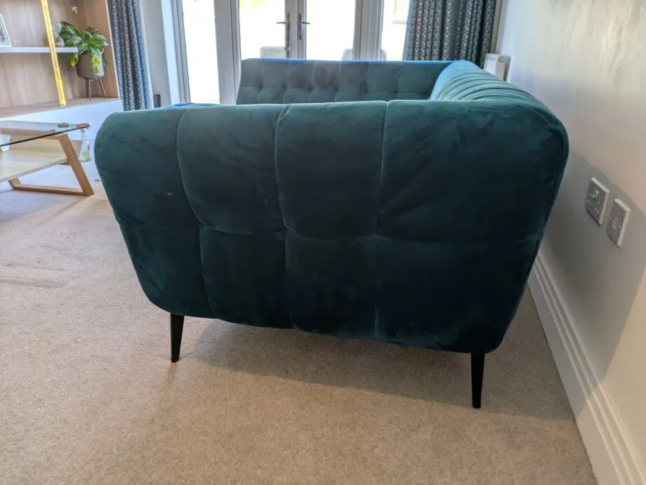 Azalea Corner Sofa in Teal Velvet by Barker and Stonehouse - Image 6