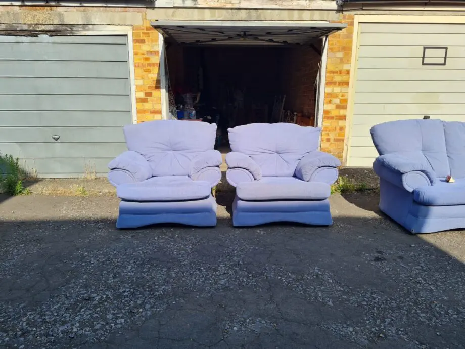 Blue Sofa Set