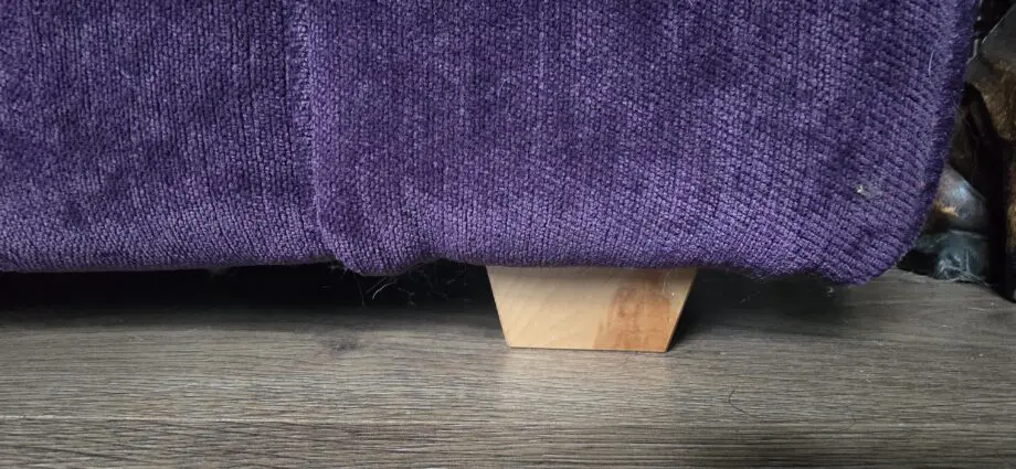 Anita Fabric Sofa Bed 3 seater with pullout bed purple
