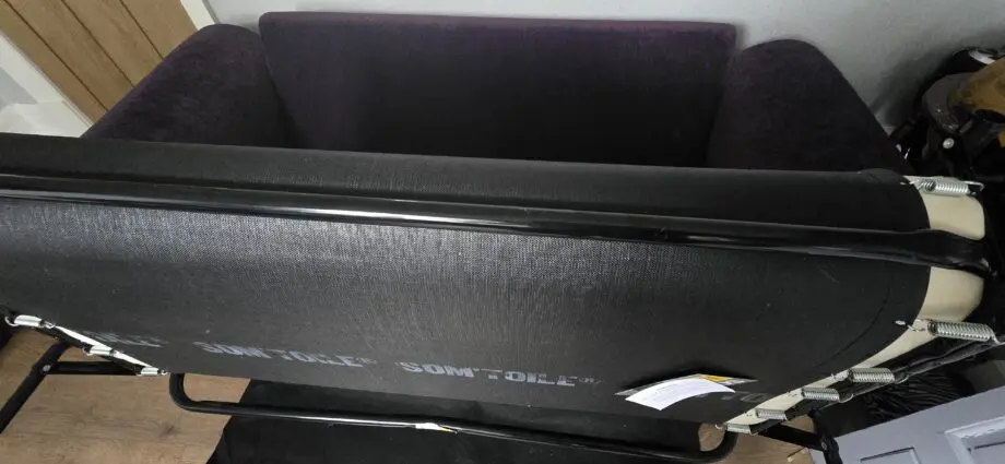 Anita Fabric Sofa Bed 3 seater with pullout bed purple