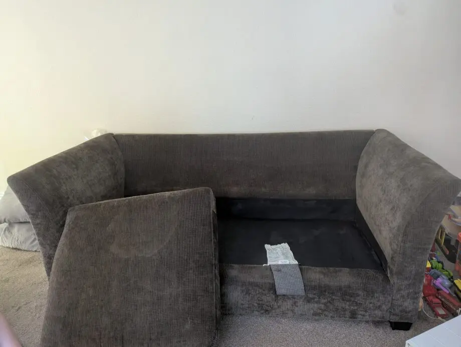 Brown sofas
