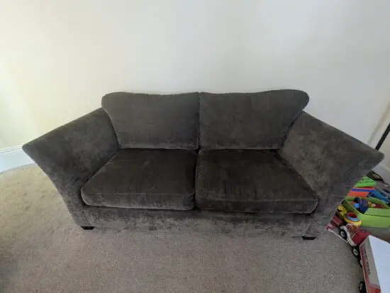 Brown sofas