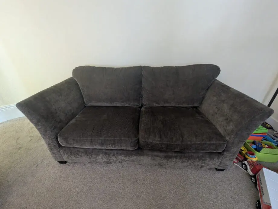 Brown sofas
