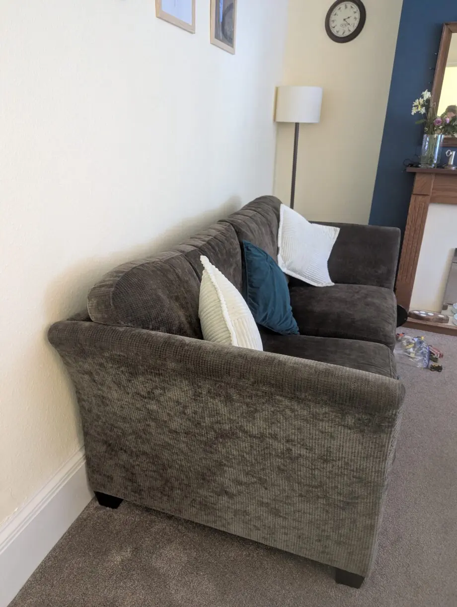 Brown sofas