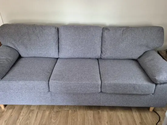 JYSK Gedved 3 seater grey sofa. One week old, immaculate
