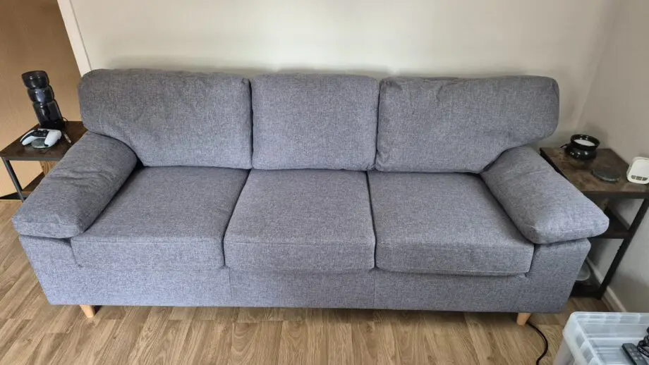 JYSK Gedved 3 seater grey sofa. One week old, immaculate