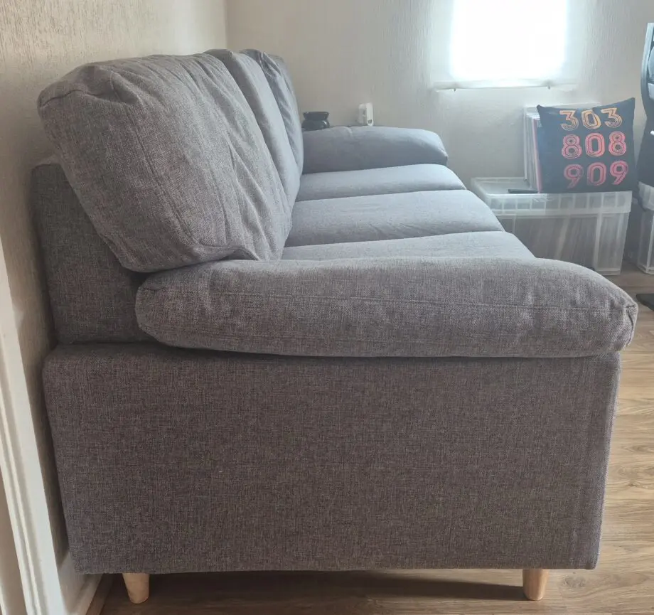 JYSK Gedved 3 seater grey sofa. One week old, immaculate
