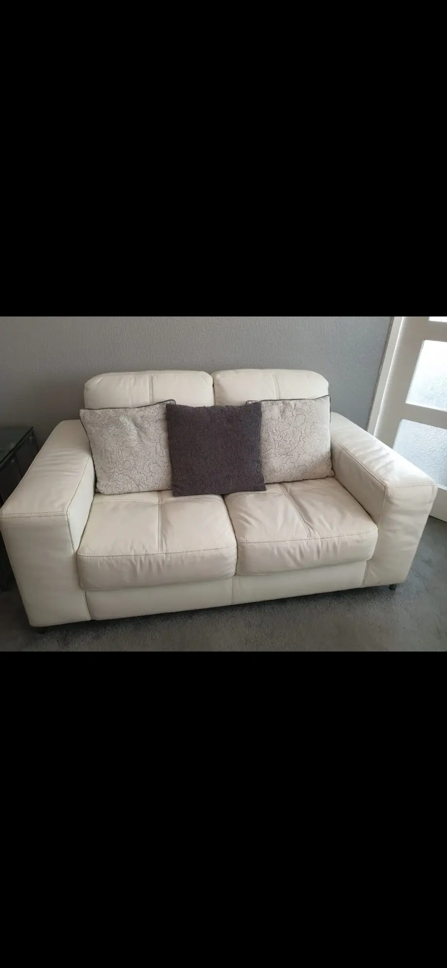 3x Sofology white sofas set (cushions included)