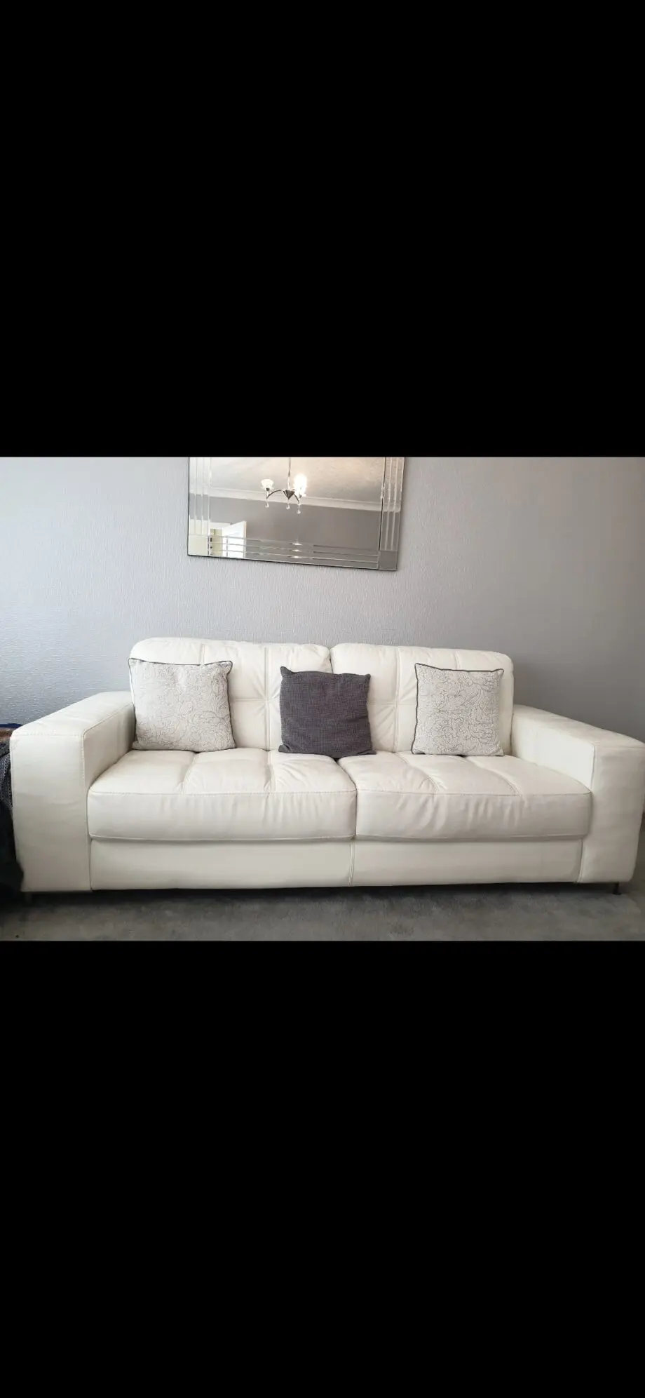 3x Sofology white sofas set (cushions included)