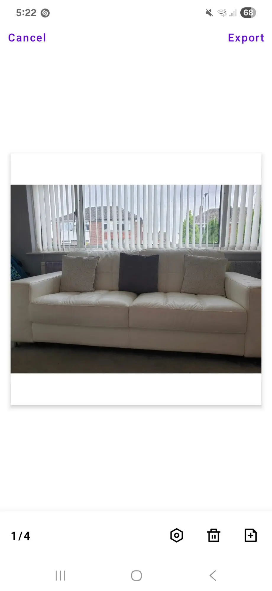 3x Sofology white sofas set (cushions included)
