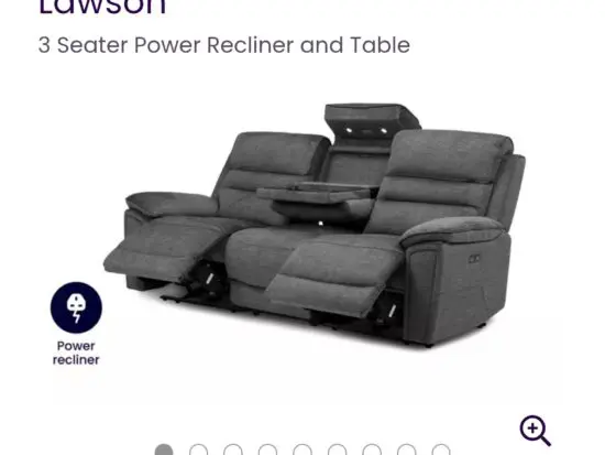 DFS LAWSON 3 SEATER IN GREY