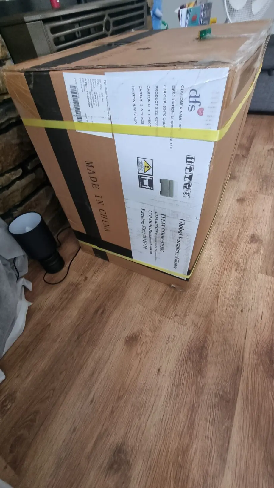 DFS LAWSON 3 SEATER IN GREY