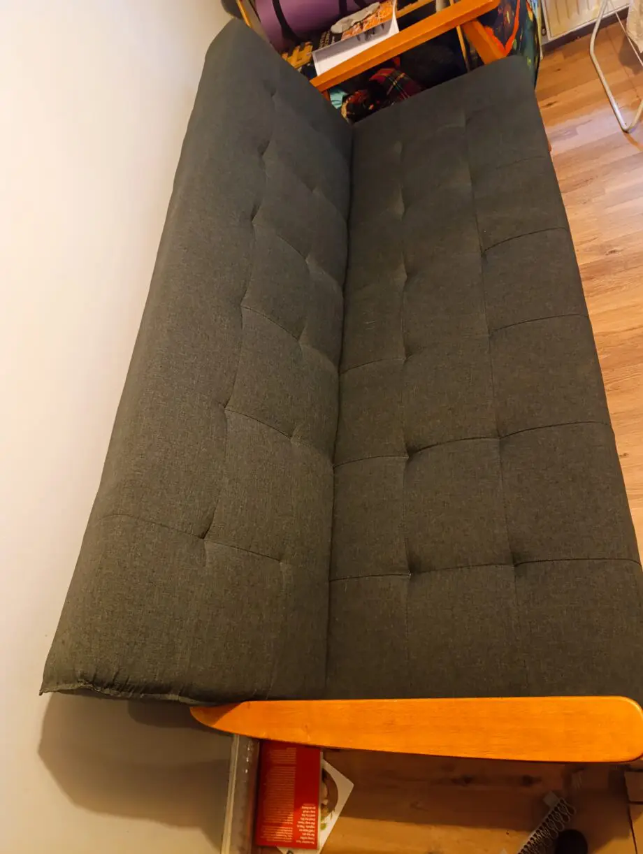 Home detail charcoal grey sofa bed