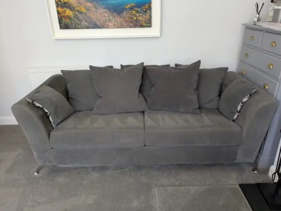 SCS Grey 3 seater sofas