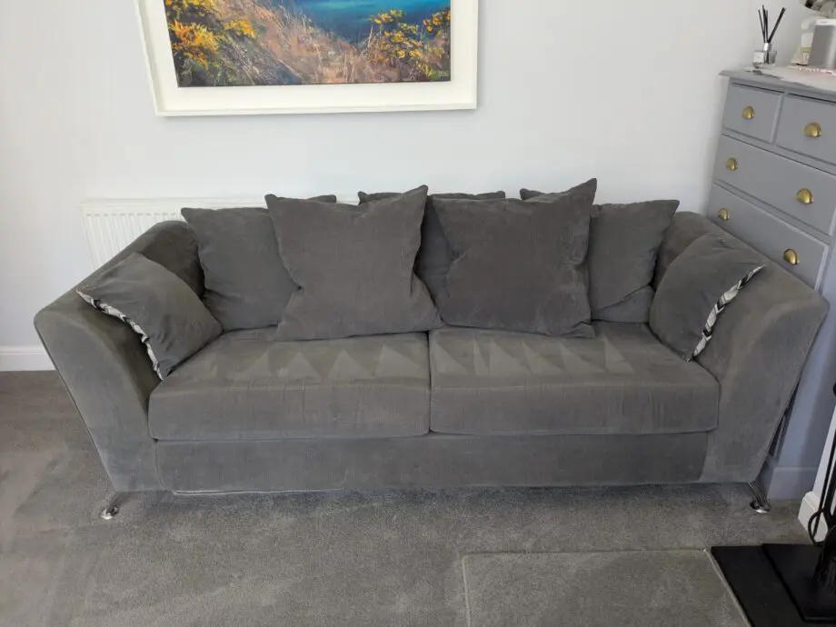 SCS Grey 3 seater sofas