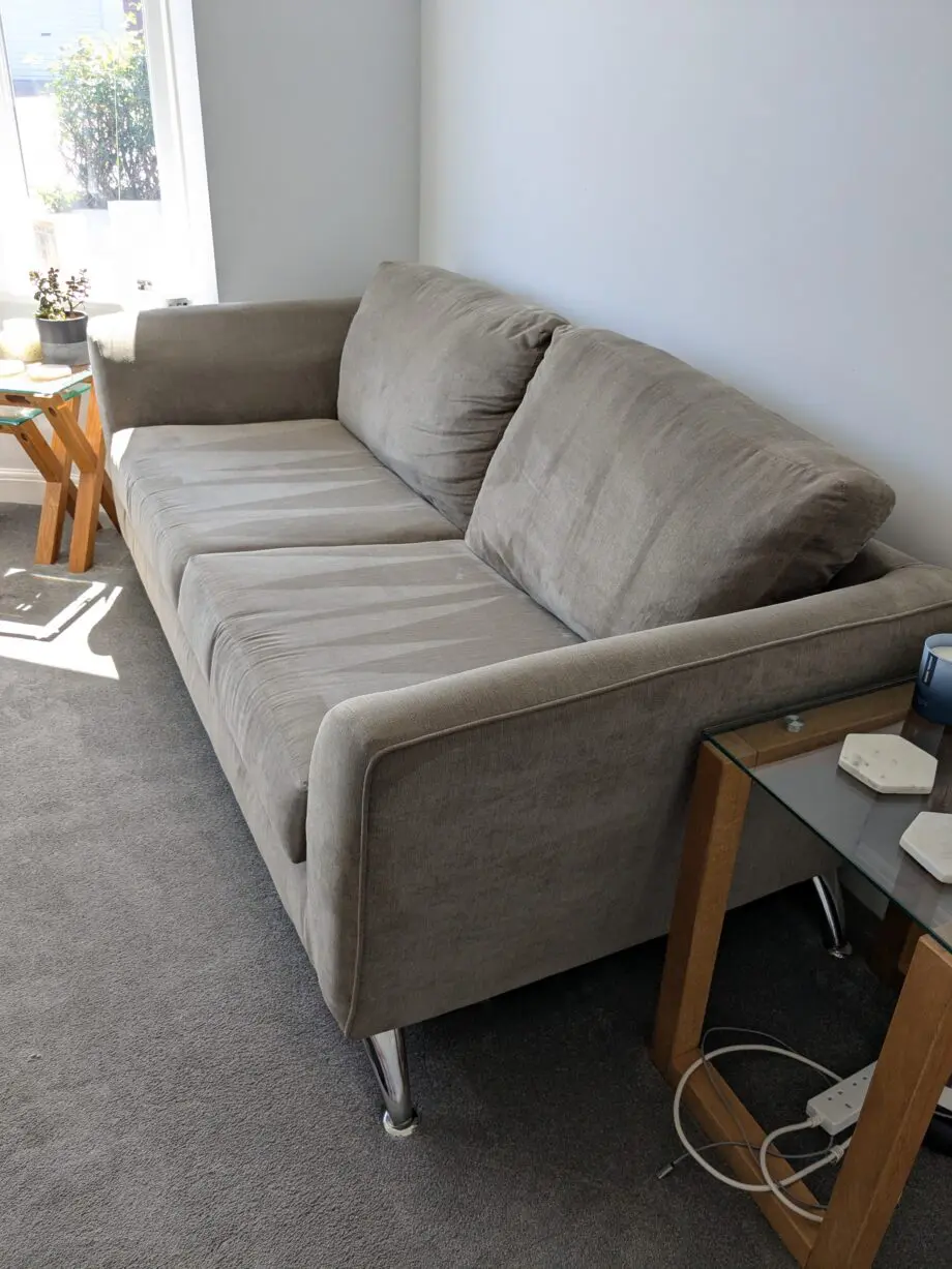 SCS Grey 3 seater sofas