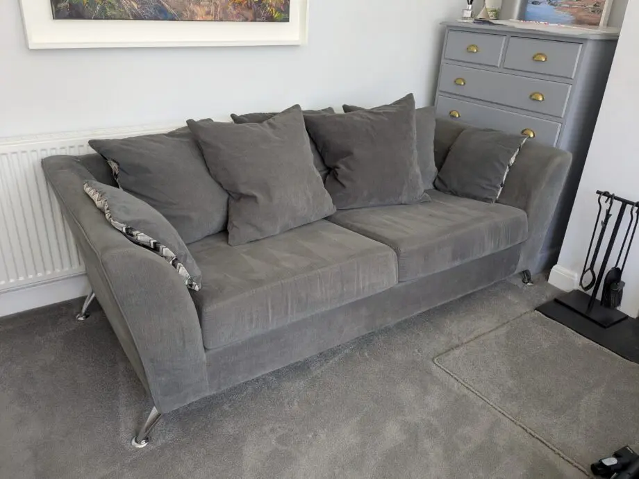 SCS Grey 3 seater sofas