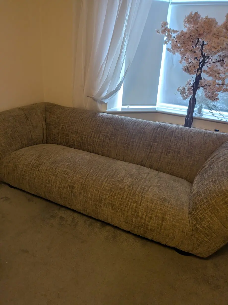 Natural ombra fabric sofa sets