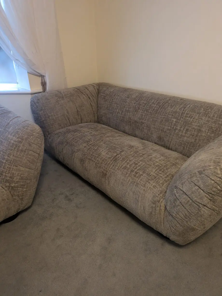 Natural ombra fabric sofa sets
