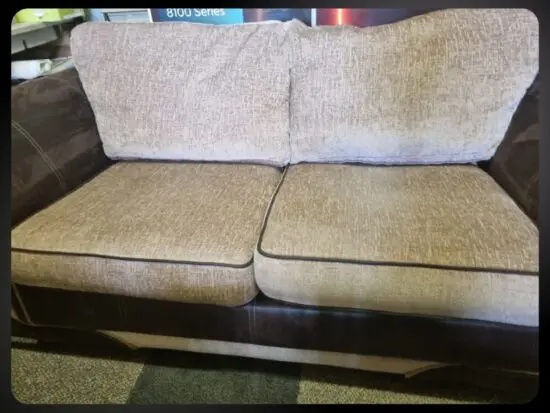 Dfs light brown and chocolate colour sofa