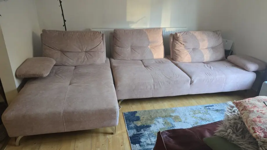 Modern Light Beige Corner Sofa - MSofas