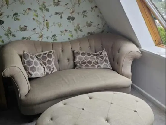 Sofology 2 seat sofa and footstool