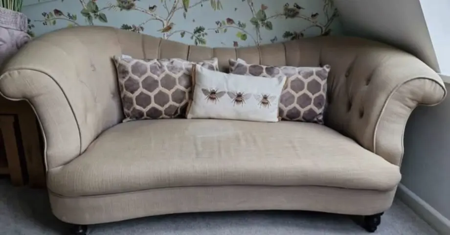 Sofology 2 seat sofa and footstool