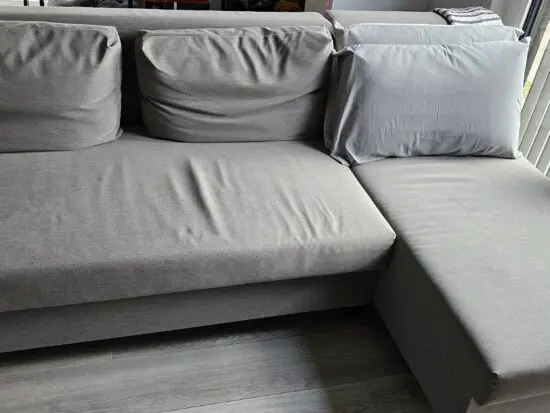 Grey Ikea Sofa Bed - ALVDALEN- 3seat Sofa bed with Chaise Lounge