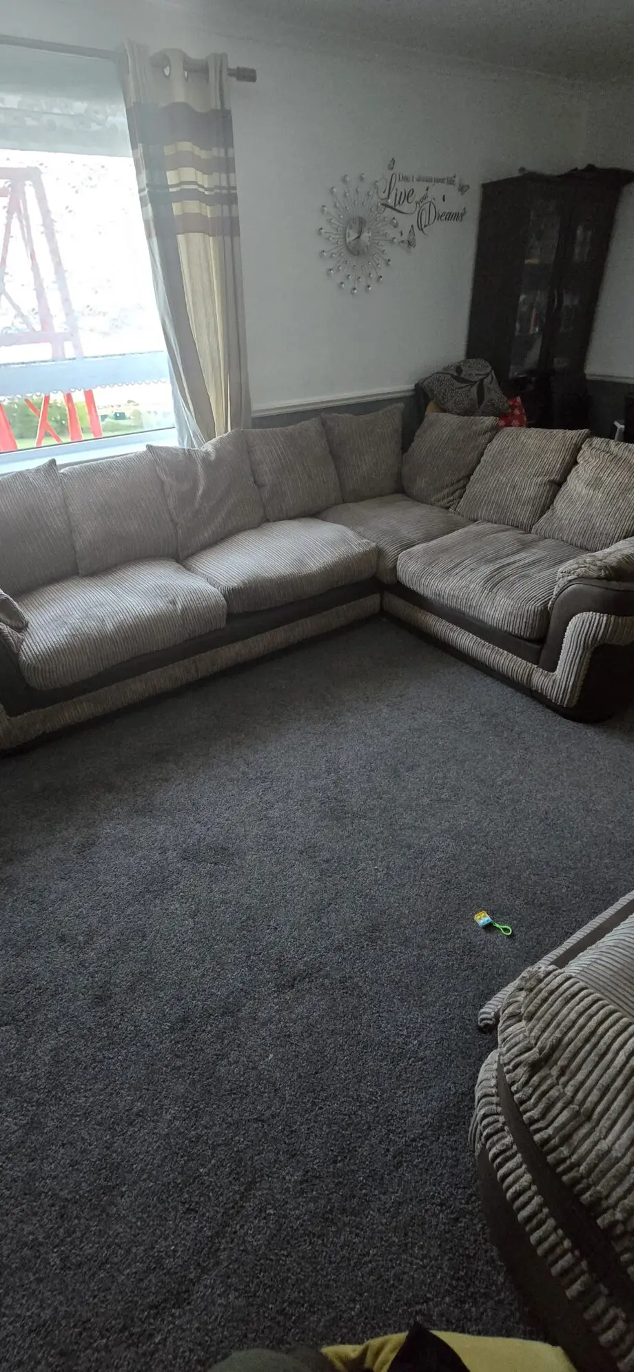 DFS corner sofa + recliner chair
