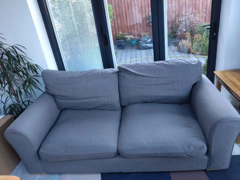 GRAY 2 SEATER COMFY SOFA