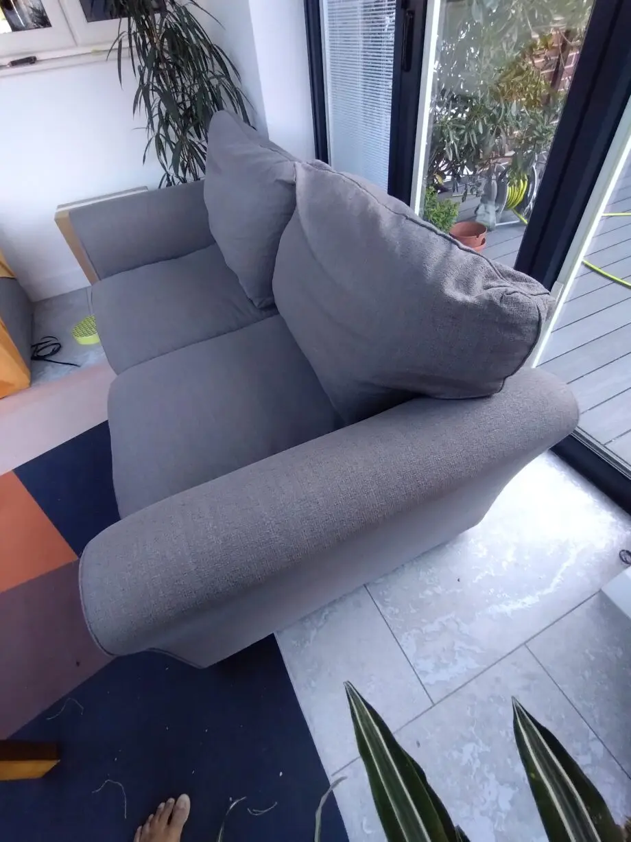 GRAY 2 SEATER COMFY SOFA