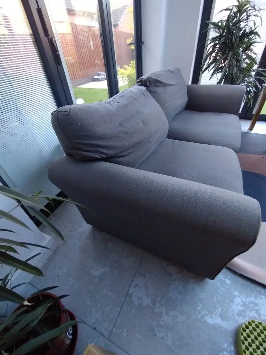 GRAY 2 SEATER COMFY SOFA